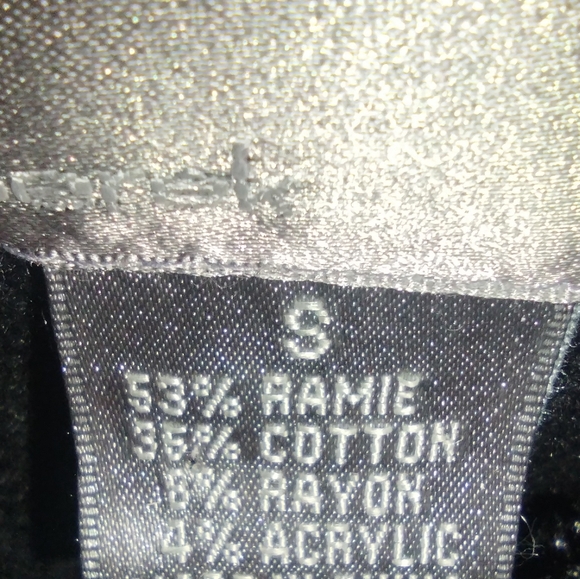 LIKE NEW Berek Purse Motif Cardigan Sweater Size Small Black Multi color Ramie - Picture 5 of 5